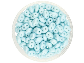 SuperDuo™ / 2.5x5mm / Powdery / Pastel Turquoise / 10g / ~140szt