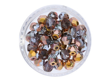 Firepolish™ / 4mm / Copper / Lt. Sapphire / 40szt