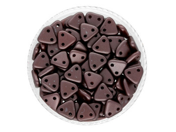 CZECHMATES™ / koraliki szklane / Triangle / 6mm / Pearl Coat / Dark Bronze / 5g