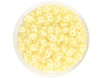 SuperDuo™ / 2.5x5mm / Powdery / Pastel Yellow / 10g / ~140szt