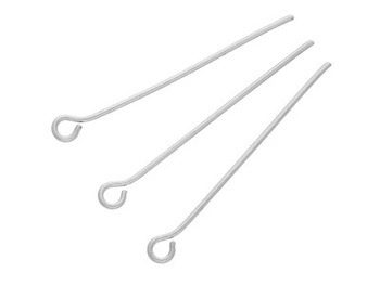 Szpilki haczyki / stal nierdzewna / 20mm / srebrny / 20szt