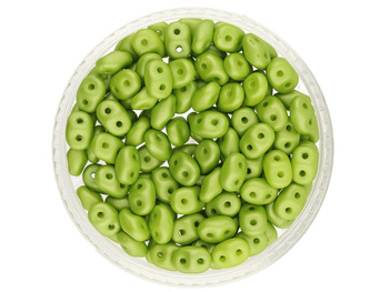 SuperDuo™ / 2.5x5mm / Powdery / Lime / 10g / ~140szt