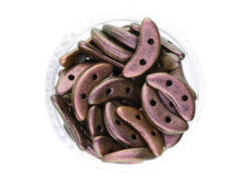 CZECHMATES™ / koraliki szklane / Crescent / 3/10mm / Polychrome / Copper Rose / 5g