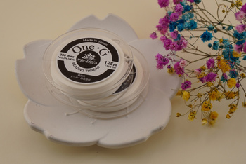 One-G™ / nić nylonowa do koralików / white / 114m