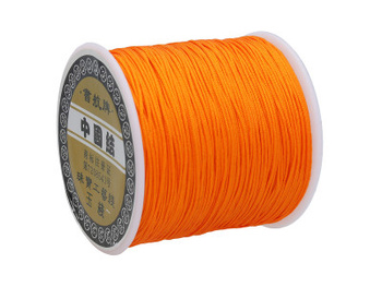 Macrammee™ / Sznurek do makramy / nylonowy / 0.8mm / pomarańczowy / 100m