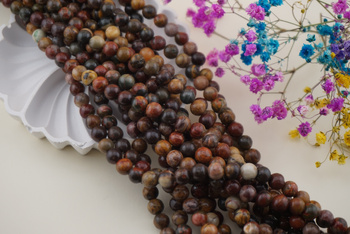 Jaspis Picasso / kula / 6mm / multikolor / około 60szt