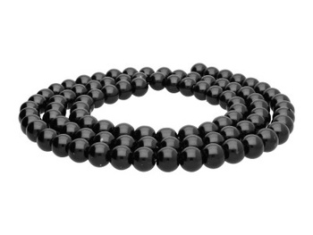 SeaStar™ / szklane perły / kula / 4mm / czarny / 195szt