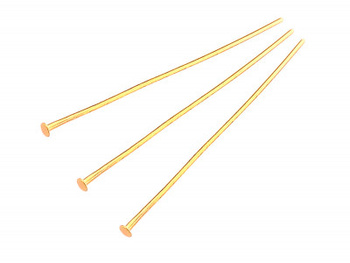 Szpilki gwoździe / stal chirurgiczna / 35mm / złoty / 10szt