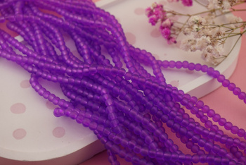 frozen™ / kula / 4mm / Lawendowe Pole / około 200szt