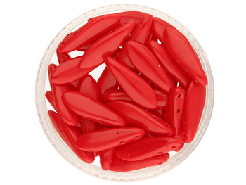 CZECHMATES™ / Daggers / 5x16mm / Opaque / Red / 15szt