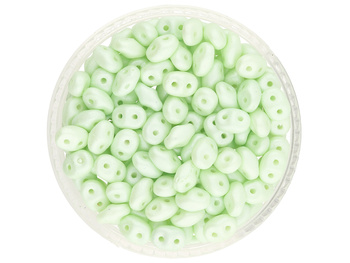 SuperDuo™ / 2.5x5mm / Powdery / Pastel Lime / 10g / ~140szt