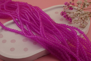 frozen™ / kula / 4mm / Rajska Orchidea / około 200szt