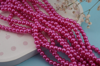 SeaStar™ / szklane perły / kula / 6mm / różowy / około 150szt