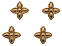 Hematyt, kamień naturalny / kwiat / 7x7x3.5mm / Bronze / otwór 1mm / 8szt