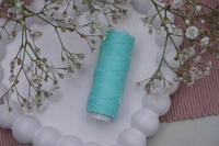 Sznurek do makramy woskowany / poliester / 0.45mm / turkusowy / szpulka 40m
