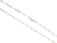 Łańcuszek / stal chirurgiczna / 12x4mm, dł 66cm / srebrny / 1szt