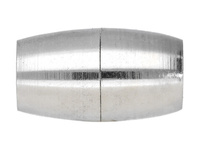 Zapięcie magnetyczne / miedziane / oliwka / 16x7x7mm / srebrny / otwór 4mm / 1szt