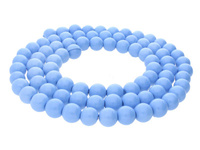 Milly™ / koraliki szklane / kula / 6mm / baby blue / otwór 0.7mm / 140szt
