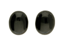 Agat / kaboszon / owal / 13x18mm / czarny / 1szt