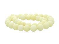 Agat / matowy / kula / 10mm / żółty / 36szt