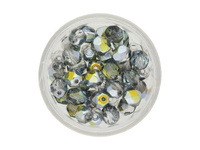 Firepolish™ / 6mm / Crystal / Marea / 40szt