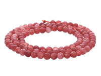 Agat / kula fasetowana / 2mm / czerwony / 170szt