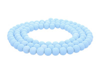 Koraliki powlekane z wadą / kula / 8mm / baby blue / 105szt