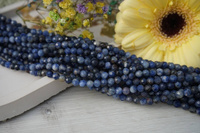 Sodalit / kula fasetowana / 4mm / sznur / około 84szt