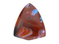 Agat / zawieszka / latawiec / 48x41x5.5mm / brązowy / 1szt