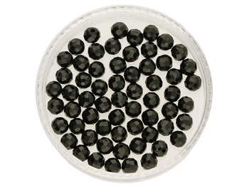 Onyks / kula fasetowana / 4mm / 30szt