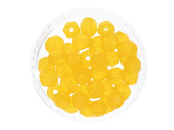 Firepolish™ / 4mm / Matte / Lemon / 40szt