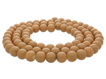 Koraliki powlekane / kula / 10mm / miedziany / 85szt