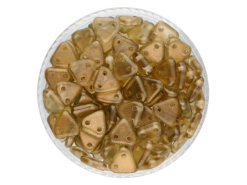 CZECHMATES™ / koraliki szklane / Triangle / 6mm / Halo / Linen / 5g