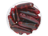 CZECHMATES™ / Daggers / 5/16mm / Swirl / Black-Red / 15szt