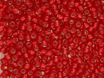 TOHO™ / Round 8/0 / Silver Lined / Ruby / 10g / ~410szt