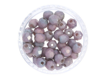 Firepolish™ / 4mm / Matte Luster Metallic / Amethyst / 40szt
