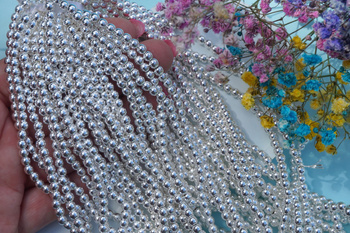 Hematyt / kula / 4mm / srebrny / 100szt