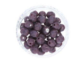 Firepolish™ / 3mm / Opaque / Purple / 40szt