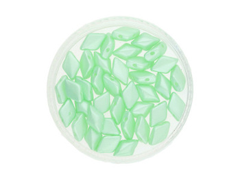 GEMDUO™ / 8x5mm / Pearl Coat / Light Lime / 5g / ~35szt