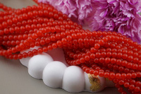 Chalcedon / kula / 6mm / czerwony / sznur / 60szt