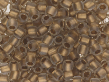 TOHO™ / Round 8/0 / Gold Lined Frosted / Crystal / 10g / ~410szt