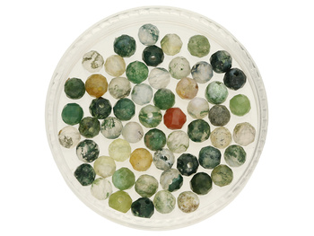 Agat indyjski / kula fasetowana / 4mm / 30szt