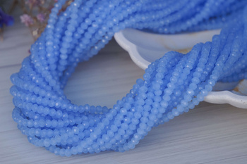 CrystaLove™ / kryształki szklane / rondelle / 2mm / denim / 160szt