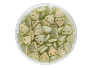 CZECHMATES™ / koraliki szklane / Triangle / 6mm / Halo Ethereal / Celadon / 5g