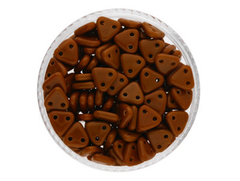 CZECHMATES™ / koraliki szklane / Triangle / 6mm / Opaque / Umber / 5g