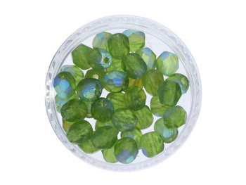 Firepolish™ / 4mm / Matte / Dark Olivine / 40szt