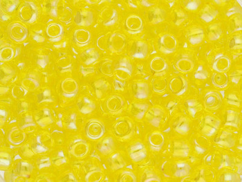 TOHO™ / Round 8/0 / Transparent-Rainbow / Lemon / 10g / ~410szt