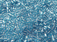 Seed Beads / szklana sieczka / Hex 11/0 / Silver Lined / Dark Aqua / otwór 0.8mm / 20g