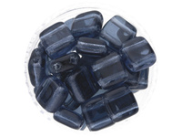 CZECHMATES™ / Tile Bead / 6mm / Transparent / Montana Blue / 30szt
