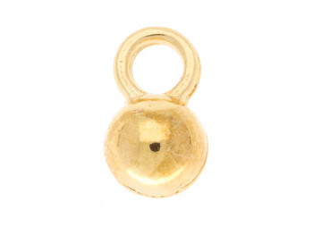Kuleczki / zawieszka charms / 6.5x4x4mm / złoty / 20szt
